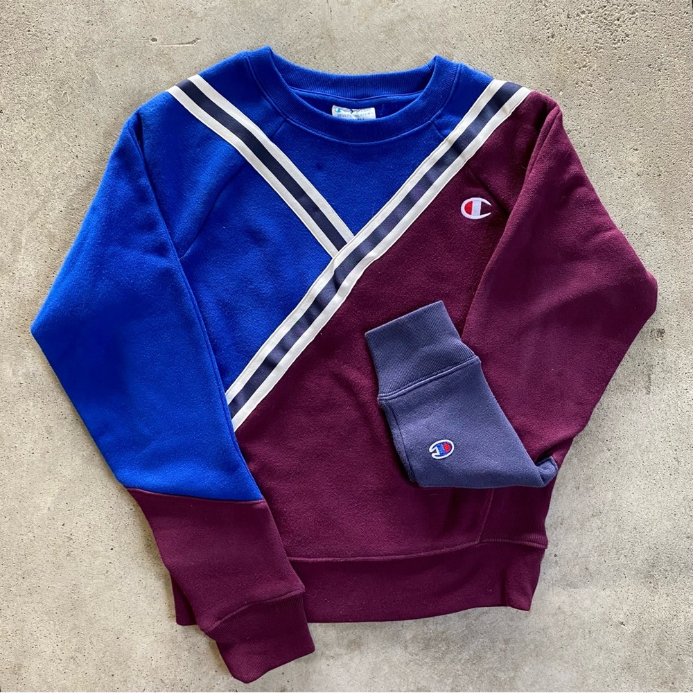 Champion reverse weave colour block crewneck